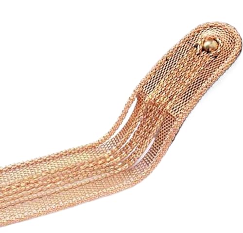 Applikation, 1 Paar Schulterklappen, Quaste, handgefertigte Quastenkette, Schulterbrettabzeichen, Brosche, Medaille for Metal Punk(Gold) von dvegGEE