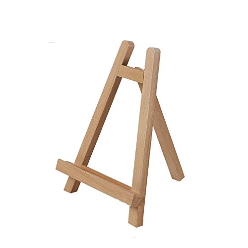 Kunststaffelei, Desktop-Staffelei, kleine Staffelei aus Holz, Ölgemäldeständer, klappbare Rückenstütze, Desktop for Malen von dvegGEE