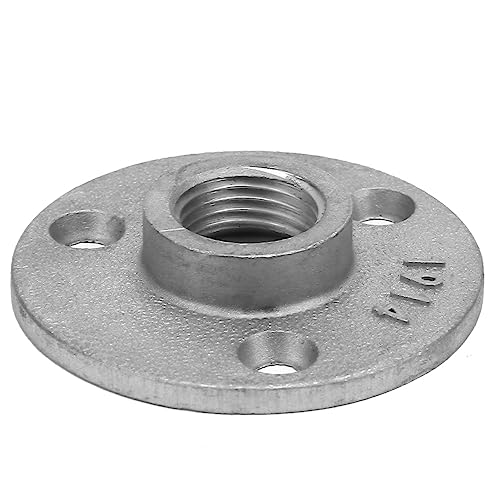 Möbelbeschläge, 2 Stück 65 mm DN15 3-Loch-Flanschsockel, Quergewindeflansch for Rohre, Wasserhähne, Schläuche und mehr(Aluminum Alloy) von dvegGEE