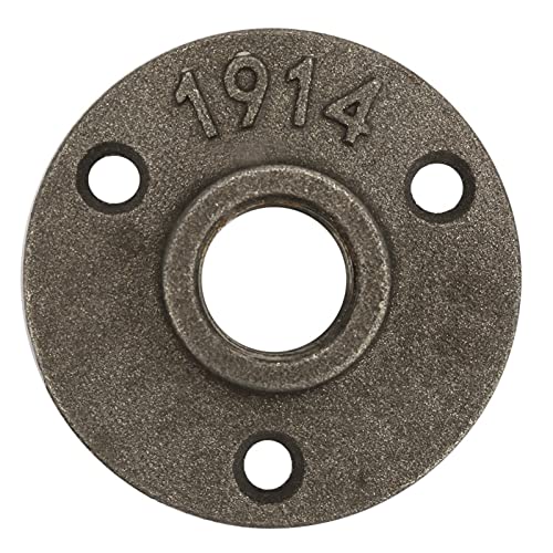 Möbelbeschläge, 2 Stück 65 mm DN15 3-Loch-Flanschsockel, Quergewindeflansch for Rohre, Wasserhähne, Schläuche und mehr(Cast iron) von dvegGEE