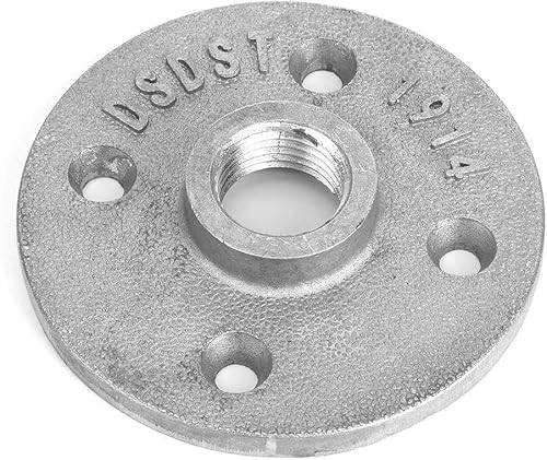 Möbelbeschläge, Flanschsockel, Bodenflansch, Aluminiumlegierung, 4-Loch-Gewinde, Regalbefestigungssockel, Rohrverschraubungen for die Heimdekoration von dvegGEE