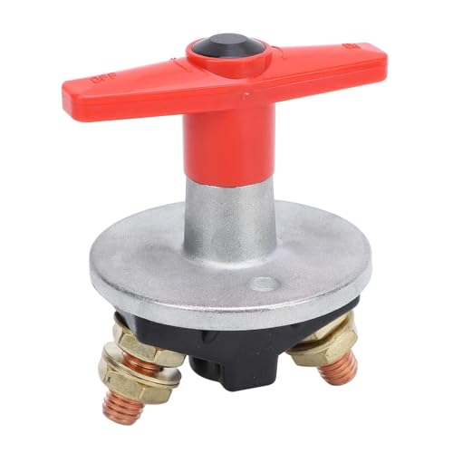 dvegGEE Klemmenanschluss, Hauptbatterietrennschalter 300 A EIN Aus M10-Klemme, universell passend for Auto, LKW, Wohnmobil, Yacht, Boot, UTV von dvegGEE