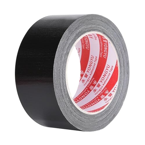 Mehrzweckband, Leicht abreißbares, einseitiges Gewebe-Klebeband, superstark, beschreibbar, wasserdicht, schweres, selbstklebendes Klebeband for Versiegeln von Gegenständen und Bündeln(Black duct tape, Mehrzweckband, Leicht abreißbares, einseitiges Gewebe-Klebeband, superstark, beschreibbar, wasserdicht, schweres, selbstklebendes Klebeband for Versiegeln von Gegenständen und Bündeln(Black duct tape, von dvnFWKc