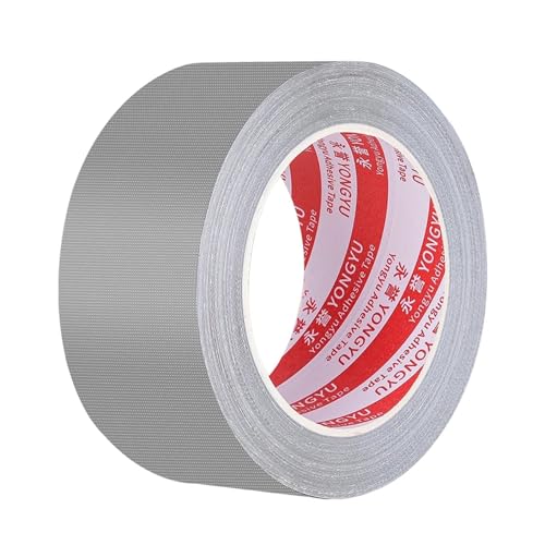 Mehrzweckband, Leicht abreißbares, einseitiges Gewebe-Klebeband, superstark, beschreibbar, wasserdicht, schweres, selbstklebendes Klebeband for Versiegeln von Gegenständen und Bündeln(Silvery duct,10M Mehrzweckband, Leicht abreißbares, einseitiges Gewebe-Klebeband, superstark, beschreibbar, wasserdicht, schweres, selbstklebendes Klebeband for Versiegeln von Gegenständen und Bündeln(Silvery duct,10M von dvnFWKc