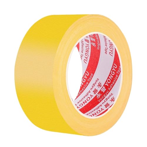 Mehrzweckband, Leicht abreißbares, einseitiges Gewebe-Klebeband, superstark, beschreibbar, wasserdicht, schweres, selbstklebendes Klebeband for Versiegeln von Gegenständen und Bündeln(Yellow duct tape Mehrzweckband, Leicht abreißbares, einseitiges Gewebe-Klebeband, superstark, beschreibbar, wasserdicht, schweres, selbstklebendes Klebeband for Versiegeln von Gegenständen und Bündeln(Yellow duct tape von dvnFWKc