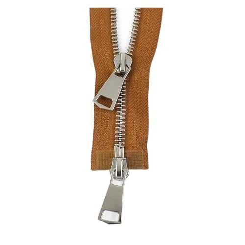 Universaler Reißverschluss, 1 Stück 5# Metallreißverschlüsse 70/90/120cm Doppelschieber offener Reißverschluss for Daunenjacke Auto Lock Reißverschluss for Nähen von Kleidungsstücken(Dark Brown,90cm) Universaler Reißverschluss, 1 Stück 5# Metallreißverschlüsse 70/90/120cm Doppelschieber offener Reißverschluss for Daunenjacke Auto Lock Reißverschluss for Nähen von Kleidungsstücken(Dark Brown,90cm) von dvnFWKc