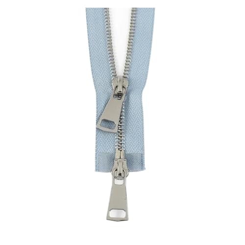 Universaler Reißverschluss, 1 Stück 5# Metallreißverschlüsse 70/90/120cm Doppelschieber offener Reißverschluss for Daunenjacke Auto Lock Reißverschluss for Nähen von Kleidungsstücken(Light Blue,70cm) Universaler Reißverschluss, 1 Stück 5# Metallreißverschlüsse 70/90/120cm Doppelschieber offener Reißverschluss for Daunenjacke Auto Lock Reißverschluss for Nähen von Kleidungsstücken(Light Blue,70cm) von dvnFWKc