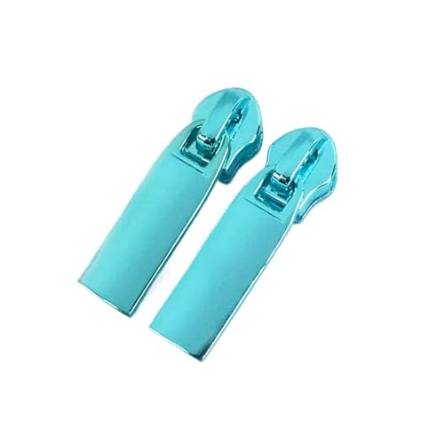 Universaler Reißverschluss, 10 Stück 3# 5# Näh-Reißverschlussschieber for Nylon-Reißverschlüsse, Klebebandtaschen-Reißverschlüsse, Ziehköpfe, Taschen-Reparatur-Sets, DIY-Ersatz(Light Blue,36*8.2mm) von dvnFWKc
