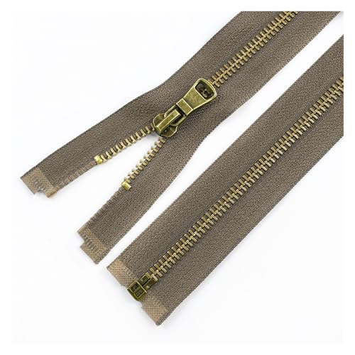 Universaler Reißverschluss, 2 Stück 5# Metallreißverschluss for Nähen, 40/50/60/70/80 cm, Jackenverschluss, Reißverschlüsse for Kleidertaschen, Ersatz-Reißverschluss, Reparaturzubehör(Khaki,80cm) Universaler Reißverschluss, 2 Stück 5# Metallreißverschluss for Nähen, 40/50/60/70/80 cm, Jackenverschluss, Reißverschlüsse for Kleidertaschen, Ersatz-Reißverschluss, Reparaturzubehör(Khaki,80cm) von dvnFWKc