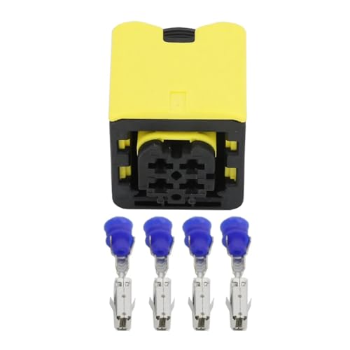 dvnFWKc 4-poliger Sensorsteuerungs-Kabelbaum-Stecker mit Klemme 2-1418390-1 und 1-1418390-1 (114183901, 2 Sätze) von dvnFWKc