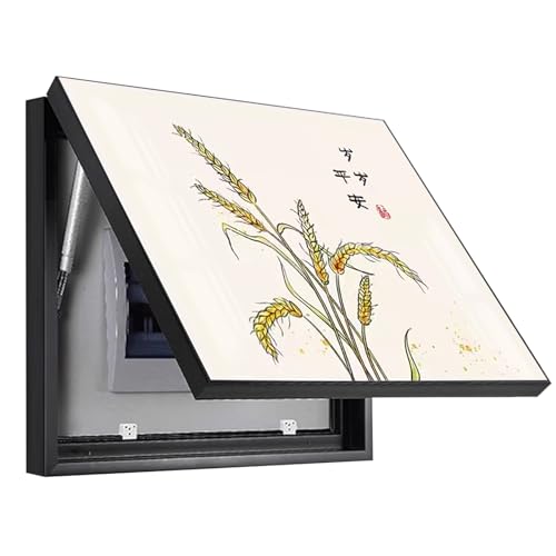 dvnFWKc Elektrische Panel Abdeckung, Dekorative Lackierung des Stromzählerkastens, Lackierung der versteckten Schalttafel mit Lackierung des Hydraulikhebelschalters(C,70x50cm/27.6x19.7inch) von dvnFWKc