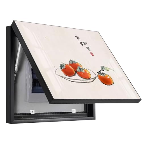 dvnFWKc Elektrische Panel Abdeckung, Dekorative Lackierung des Stromzählerkastens, Lackierung der versteckten Schalttafel mit Lackierung des Hydraulikhebelschalters(D,70x50cm/27.6x19.7inch) von dvnFWKc