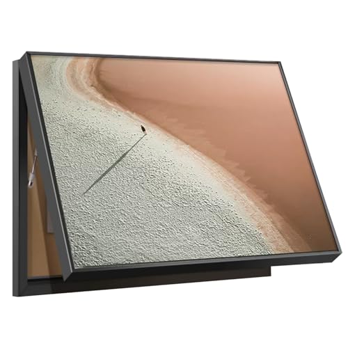 dvnFWKc Elektrische Panel Abdeckung, Dekorative Lackierung des Stromzählerkastens, versteckte Lackierung der Schalttafel, dekorative Abdeckung mit hydraulischer Stangenhalterung(C,23.62X19.68in) von dvnFWKc