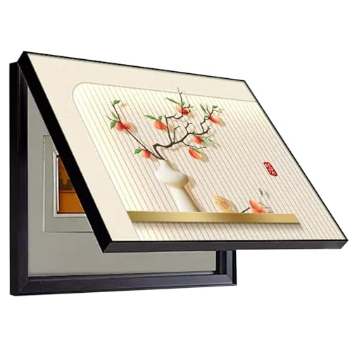 dvnFWKc Elektrische Panel Abdeckung, Dekorative Malerei for Verteilerkästen, dekorative Malerei for Schalttafeln, Landschaftsmalerei, Schaltkastenabdeckung, versteckte Malerei(B,21.6x17.7in) von dvnFWKc