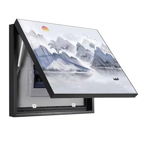 dvnFWKc Elektrische Panel Abdeckung, Elektrischer Zählerkasten dekorative Malerei Verteilerkastenschalter versteckte Malerei elektrische Zählerzähler dekorative Abdeckung(55x45cm/21.7x17.7inch) von dvnFWKc