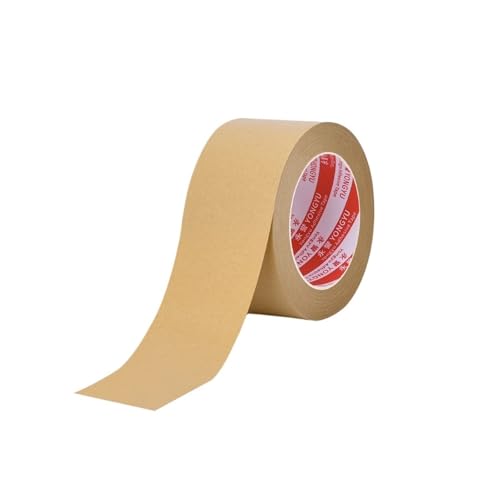 dvnFWKc Mehrzweckband, 23 m langes, gummiertes Klebeband aus Kraftpapier for Abdecken, Umziehen, Versiegeln von Versandkartons, Trägerband for Bilderrahmen(0.13MM*50MM) von dvnFWKc