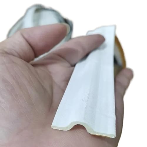 dvnFWKc Mehrzweckband, Dichtungsstreifen for Schiebetüren und Fenster, selbstklebend, Akustikschaum, Dichtungsstreifen, Klebeband, Isolierung, winddicht, Gummi(White,10M) von dvnFWKc