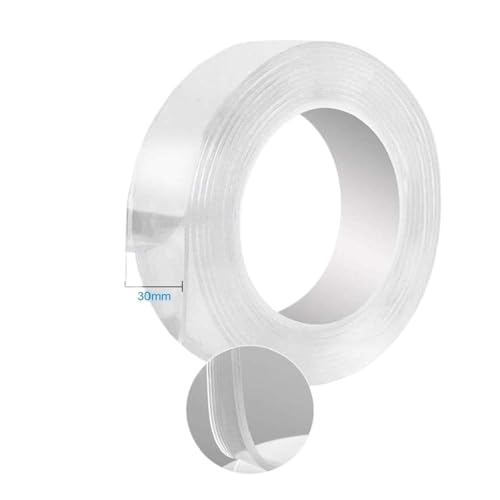 dvnFWKc Mehrzweckband, Klebstoffe und Dichtungsbänder, superstarkes doppelseitiges Klebeband, wiederverwendbar, beidseitig abwaschbar, Acrylkleber, Gadget-Aufkleber(2M*1MM*30MM) von dvnFWKc