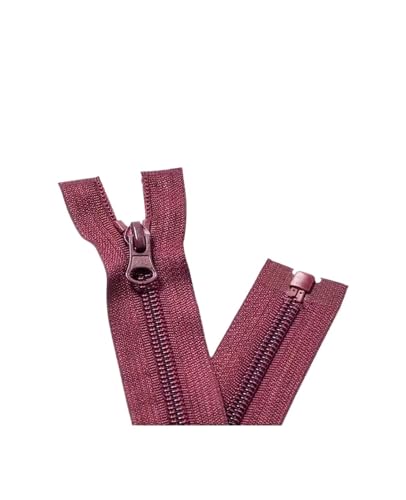 dvnFWKc Universaler Reißverschluss, 10 Stück 5# Nylon-Reißverschlüsse, selbstsichernder Einzelschieber, Verschiedene Größen, geeignet for Nähen von Zubehör for Taschen, Kleidung(Dark Red,80CM) von dvnFWKc