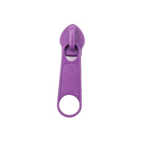 dvnFWKc Universaler Reißverschluss, 10 Stück Bunte Reißverschlussschieber for 5# Nylon-Reißverschlüsse, for Selbernähen, for Kleidung, Taschen, Bettdecken, Kleidungsstücke(Purple) von dvnFWKc