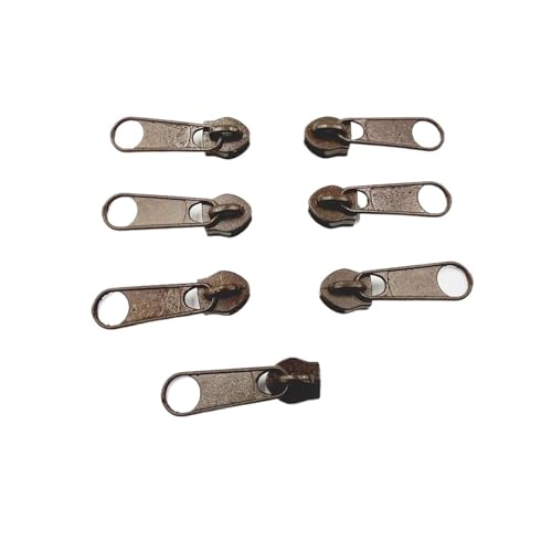 dvnFWKc Universaler Reißverschluss, 10 Stücke 5# Nylon Reißverschluss Puller Sofa Matratze Zelt Gepäck Langes Brett Kein Schloss Slider(Coffee) von dvnFWKc