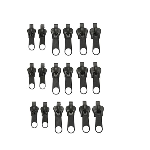 dvnFWKc Universaler Reißverschluss, 18 stücke Schwarz Zipper Fix Zipper Reparatur Kit Ersatz Zip Slider Zähne for DIY Nähen dvnFWKc Universaler Reißverschluss, 18 stücke Schwarz Zipper Fix Zipper Reparatur Kit Ersatz Zip Slider Zähne for DIY Nähen von dvnFWKc