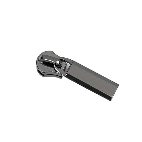 dvnFWKc Universaler Reißverschluss, 20 Stück 5# Metall-Reißverschlusszüge, Ersatz-Reißverschlusskopf for Gepäck und Lederhandwerk(Black) von dvnFWKc