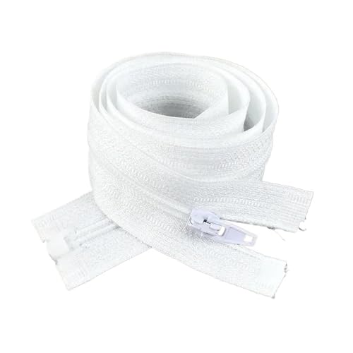 dvnFWKc Universaler Reißverschluss, 5 Stück 40–300 cm 3# Nylon-Reißverschluss Schwarz Weiß Offene Reißverschlüsse Daunenjacke Mantel Schuhe Auto Lock Reißverschlüsse DIY Nähzubehör(White,300cm) dvnFWKc Universaler Reißverschluss, 5 Stück 40–300 cm 3# Nylon-Reißverschluss Schwarz Weiß Offene Reißverschlüsse Daunenjacke Mantel Schuhe Auto Lock Reißverschlüsse DIY Nähzubehör(White,300cm) von dvnFWKc