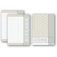 Dyckhoff Geschirrtücher Home & Kitchen taupe 50,0 x 70,0 cm, 3 St. von dyckhoff