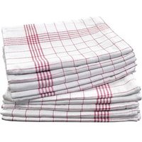 Dyckhoff Geschirrtücher Karo rot 50,0 x 70,0 cm, 10 St. von dyckhoff