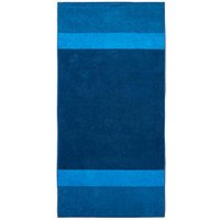Dyckhoff Saunatuch XL Two-Tone Stripe blau 100,0 x 200,0 cm von dyckhoff