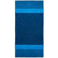 Dyckhoff Saunatuch XL Two-Tone Stripe blau 100,0 x 200,0 cm von dyckhoff
