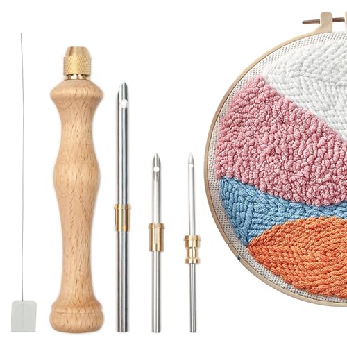 Griff Stanznadel, Needle Kit, Stickerei start er Kit, Stickstift, Stickstift Aus Holzgriff, Stanznadeltuch, Tuch Stanznadel Set für Stickgarn Kreuzstich Anfänger Griff Stanznadel, Needle Kit, Stickerei start er Kit, Stickstift, Stickstift Aus Holzgriff, Stanznadeltuch, Tuch Stanznadel Set für Stickgarn Kreuzstich Anfänger von dzqad