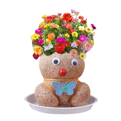 dzqad Graskopf Puppenpflanze, Graskopfpflanze wächst, Puppenkopf Überpflanzung, Grasshead Haar Wachstumsspielzeug, Graskopfpflanze wächst in -Bonsai-Töpfen,Wachsendes Tablett dzqad Graskopf Puppenpflanze, Graskopfpflanze wächst, Puppenkopf Überpflanzung, Grasshead Haar Wachstumsspielzeug, Graskopfpflanze wächst in -Bonsai-Töpfen,Wachsendes Tablett von dzqad