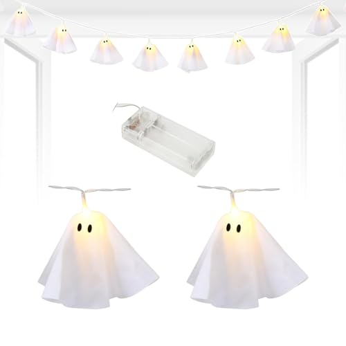 dzqad Leuchtendes Gespenst,Leuchtende Lichterkette mit LED - 198cm LED Lampe mit Batteriebetrieb für Gruselhaus Kamin Party Küche Zimmer und Außenbereich Deko dzqad Leuchtendes Gespenst,Leuchtende Lichterkette mit LED - 198cm LED Lampe mit Batteriebetrieb für Gruselhaus Kamin Party Küche Zimmer und Außenbereich Deko von dzqad