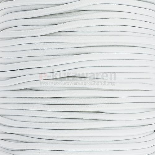 5m Gummikordel 1mm / 2mm / 2,5mm / 3mm / 4mm / 5mm Hutgummi hochwertig Rundgummi Gummischnur elastisch Handwerk 32 Farben von e-kurzwaren