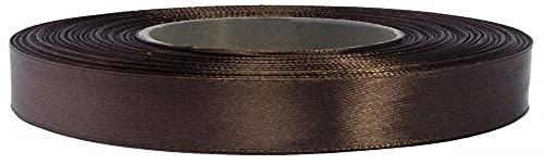e-kurzwaren Satinband 12mm/32m 8135 Schoko Schleifenband Dekoband Hochzeit Geschenkband Karten von e-kurzwaren