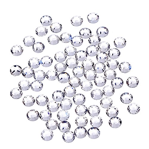 1440 Stück DIY Kristall Rhinestone Strasssteine flache Rückseite runde Diamante Gems 4mm, Nicht Selbstklebend von EBOOT