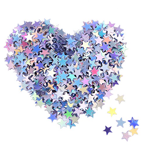 Stern Konfetti Holografische Sterne Glitter Konfetti für Weihnachtsdekoration, Hochzeitsfeier und Nagel Kunst, Mehrfarbig, 1/4 Zoll Stern Konfetti Holografische Sterne Glitter Konfetti für Weihnachtsdekoration, Hochzeitsfeier und Nagel Kunst, Mehrfarbig, 1/4 Zoll von EBOOT