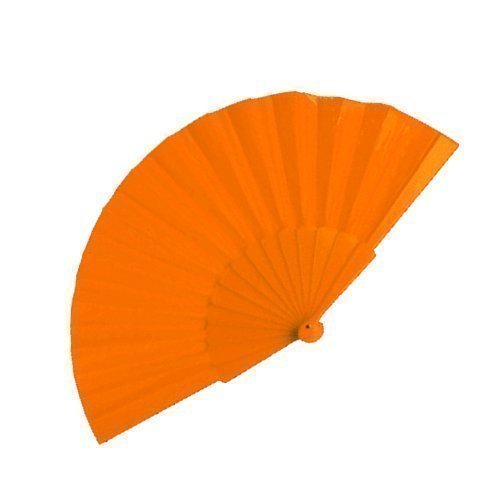 eBuyGB Handheld Pretty Fan – Wedding Favour und Zubehör, Plastik, Orange, 22.91 x 13.69 x 5.31 cm von eBuyGB