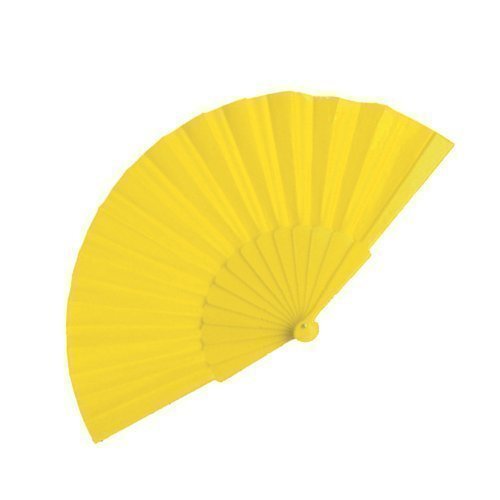 eBuyGB Handheld Pretty Fan – Wedding Favour und Zubehör, Plastik, gelb, 22.61 x 11 x 5.59 cm von eBuyGB