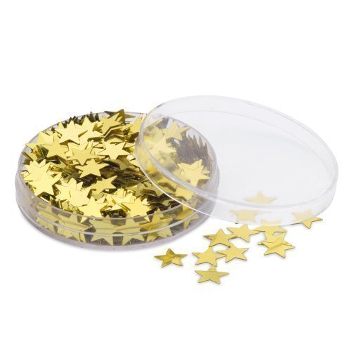 eBuyGB Tischkonfetti Stern, Plastik, Gold, 1 Stück von eBuyGB
