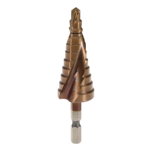 eMagTech Stufenbohrer M35 HSS Spiralnut Stufenbohrer 6–24 mm zum Bohren und Vergrößern von Löchern für Kunststoff Holz Metall Edelstahl 1/4 Zoll Sechskantschaft eMagTech Stufenbohrer M35 HSS Spiralnut Stufenbohrer 6–24 mm zum Bohren und Vergrößern von Löchern für Kunststoff Holz Metall Edelstahl 1/4 Zoll Sechskantschaft von eMagTech