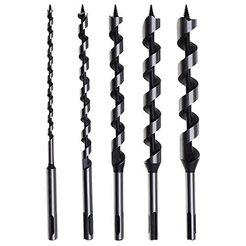 eMagTech 5-teilig Holzbohrer Schlangenbohrer Set, aus Kohlenstoffstahl, 6mm 10mm 14mm 18mm 20mm, für Holzbohren eMagTech 5-teilig Holzbohrer Schlangenbohrer Set, aus Kohlenstoffstahl, 6mm 10mm 14mm 18mm 20mm, für Holzbohren von eMagTech