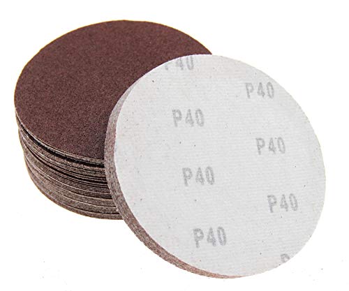 eMagTech Schleifpapier 150mm Klettverschluss Schleifblätter, Schleifscheiben Set für Exzenterschleifer, 40/60/80/100/120 Körnung, insg. 50 Stück eMagTech Schleifpapier 150mm Klettverschluss Schleifblätter, Schleifscheiben Set für Exzenterschleifer, 40/60/80/100/120 Körnung, insg. 50 Stück von eMagTech
