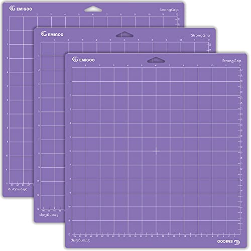 AOOIIN StrongGrip Schneidematte für Cricut Explore One/Air/Air 2/Maker, selbstklebend, rutschfest, Ersatzzubehör für Cricut, 3 Stück von AOOIIN