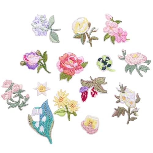 14 Stück Patches zum Aufbügeln Blumen Bestickte Aufnäher Bügelflicken Bügel Patches, Vielseitige Bügelflicken für Kleidungsreparatur und Dekoration, mit Diverse Blumenmotive 14 Stück Patches zum Aufbügeln Blumen Bestickte Aufnäher Bügelflicken Bügel Patches, Vielseitige Bügelflicken für Kleidungsreparatur und Dekoration, mit Diverse Blumenmotive von eModwey