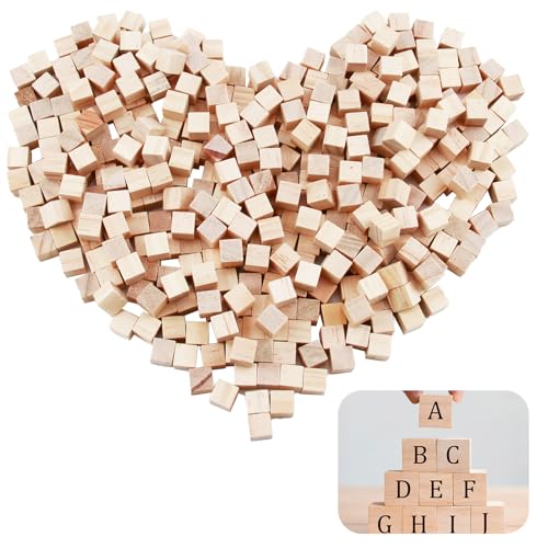 400 Stück Holz Würfel Deko, 10mm Kleine Holzwürfel Blanko zum Basteln, Malen, Handwerk und Dekoration, Quadratische Bastelwürfel für Kreatives Gestalten und Hobby 400 Stück Holz Würfel Deko, 10mm Kleine Holzwürfel Blanko zum Basteln, Malen, Handwerk und Dekoration, Quadratische Bastelwürfel für Kreatives Gestalten und Hobby von eModwey