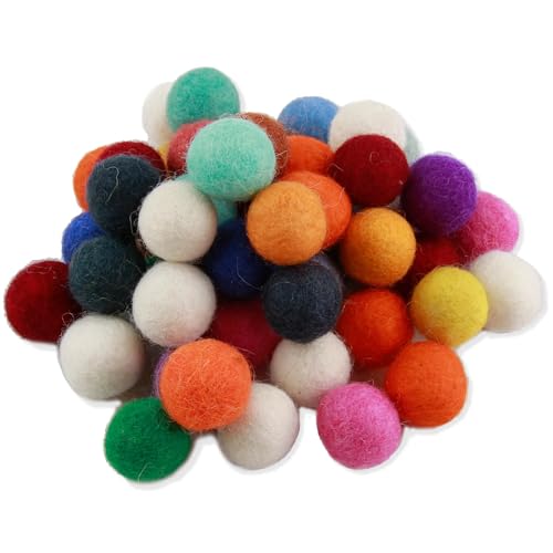 50pcs bunt Filzkugeln Wollfilz Perlen 15mm Filz Durchmesser, Handgefilzte Perlen für DIY Handwerk, Kreatives Basteln und Dekoration 50pcs bunt Filzkugeln Wollfilz Perlen 15mm Filz Durchmesser, Handgefilzte Perlen für DIY Handwerk, Kreatives Basteln und Dekoration von eModwey