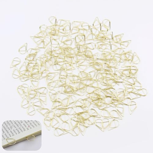 Büroklammern Gold 200 Stück Metall Kleine Büroklammern Motiv Papierklammern Wasser, Robuste Papierklammern für Büro, Schule und Zuhause, für Dokumente, Notizen und Buchseiten Büroklammern Gold 200 Stück Metall Kleine Büroklammern Motiv Papierklammern Wasser, Robuste Papierklammern für Büro, Schule und Zuhause, für Dokumente, Notizen und Buchseiten von eModwey